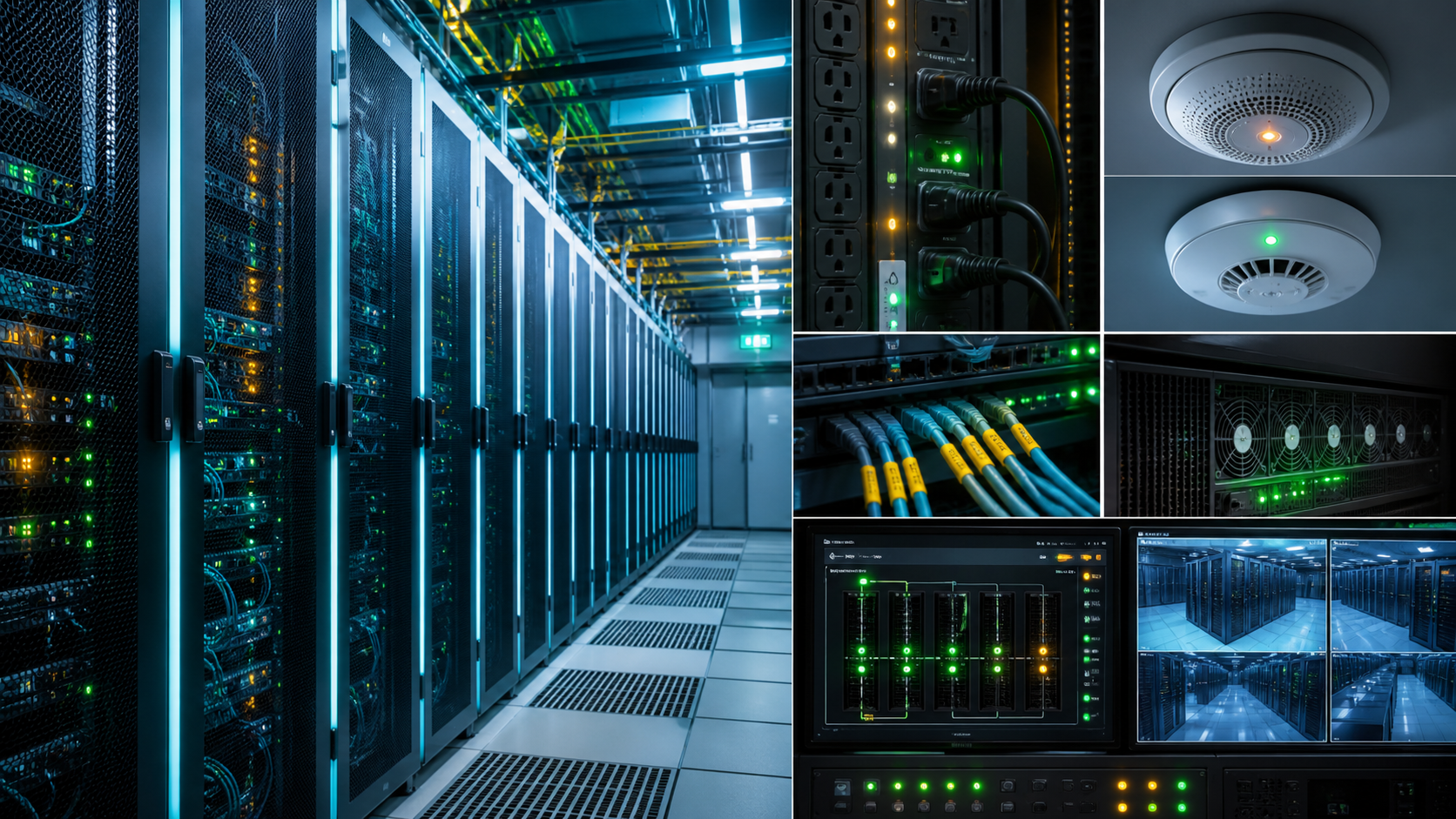 Out-of-band management, rack status and remote operations for data-center colocation